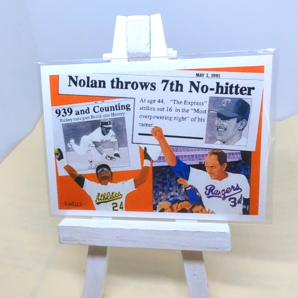 1991 Upper Deck #SP2 HOF Nolan Ryan "7th No-hitter" Texas Rangers